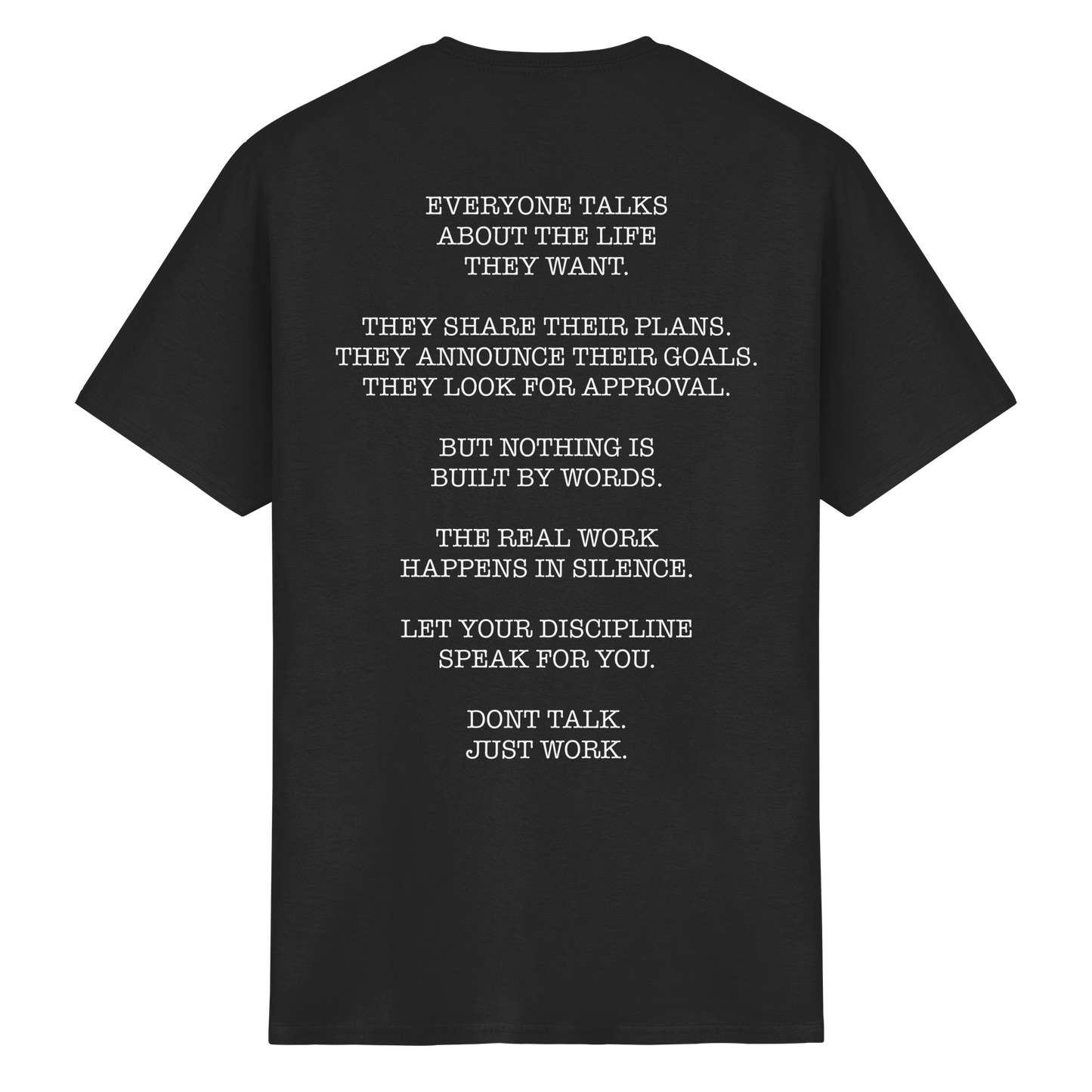 Don't Talk. Just Work. - Heavy Cotton T-Shirt