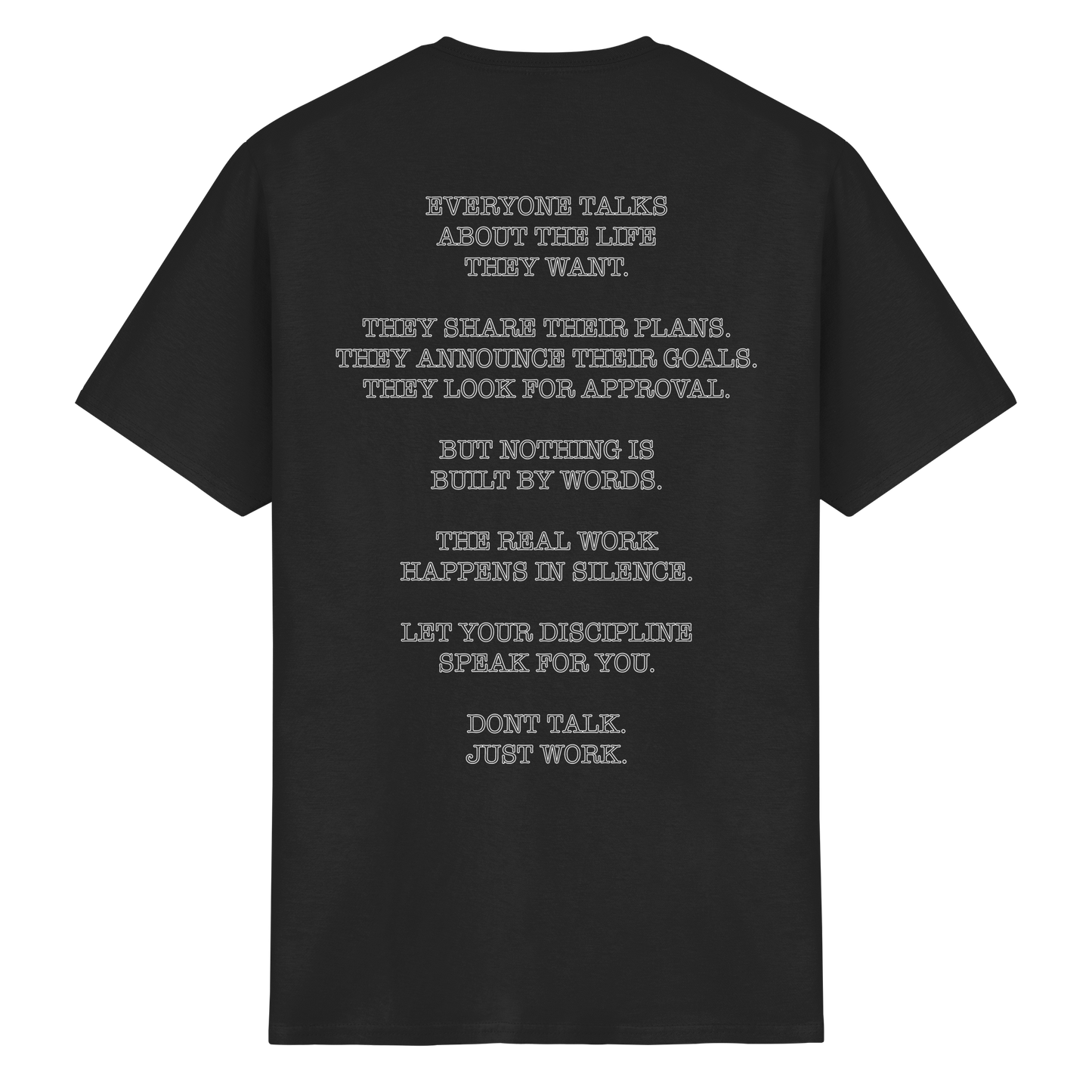 Don't Talk. Just Work. - Heavy Cotton T-Shirt