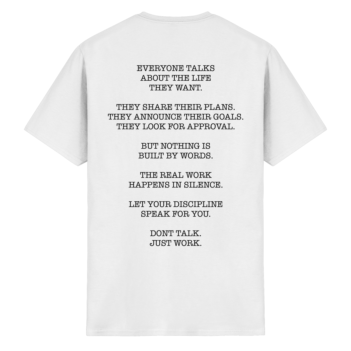 Don't Talk. Just Work. - Heavy Cotton T-Shirt